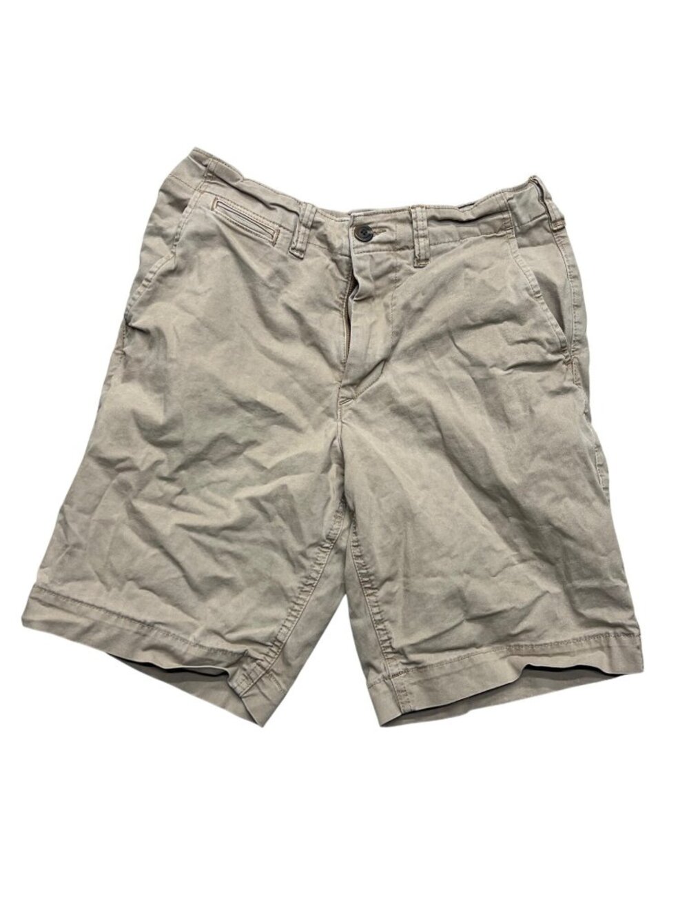 American Eagle Classic Khaki Next Level Flex Flat Front Casual Shorts Stretch 28